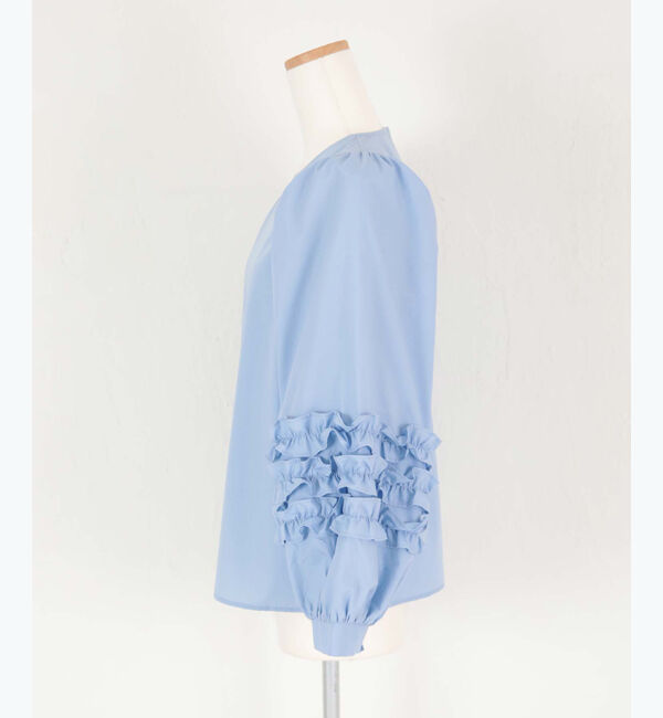 titivate「袖ﾌﾘﾙﾃﾞｻﾞｲﾝｷﾞｬｻﾞｰﾌﾞﾗｳｽ」|シャツ・ブラウス|