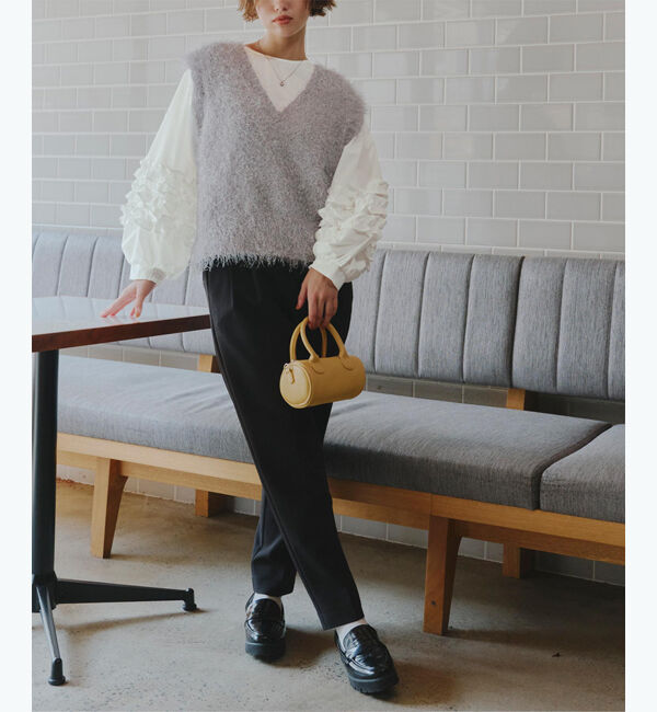 titivate「袖ﾌﾘﾙﾃﾞｻﾞｲﾝｷﾞｬｻﾞｰﾌﾞﾗｳｽ」|シャツ・ブラウス|