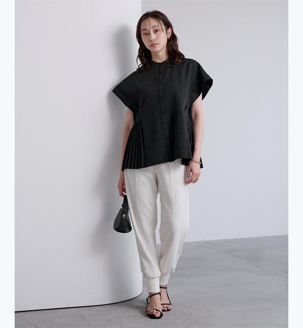 ur's「ダブルカフスヘムプリーツシャツ」|シャツ・ブラウス|