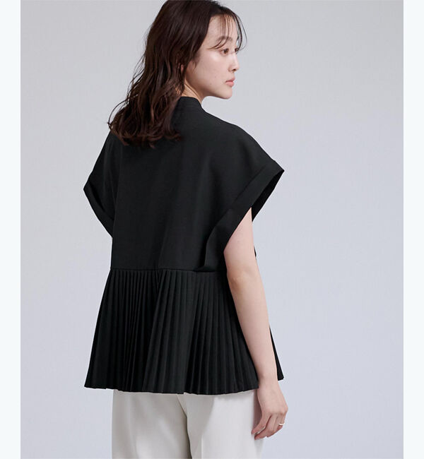 ur's「ダブルカフスヘムプリーツシャツ」|シャツ・ブラウス|