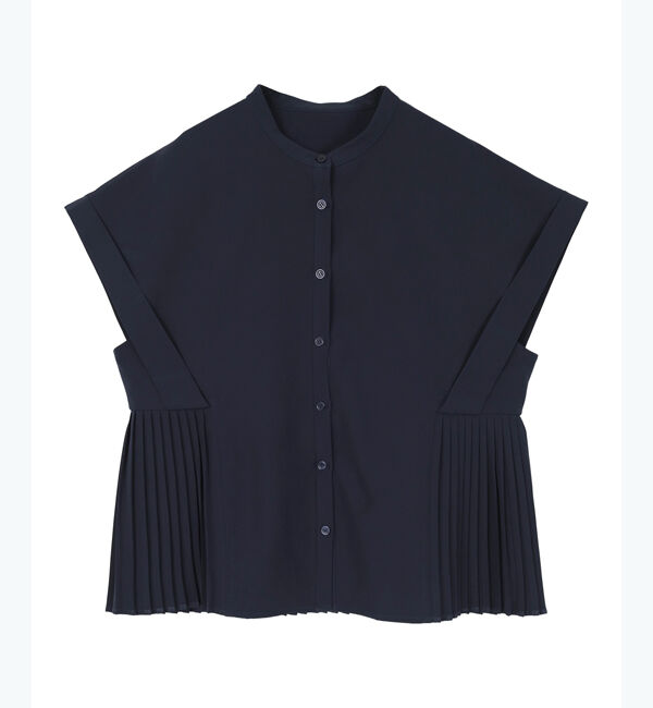 ur's「ダブルカフスヘムプリーツシャツ」|シャツ・ブラウス|