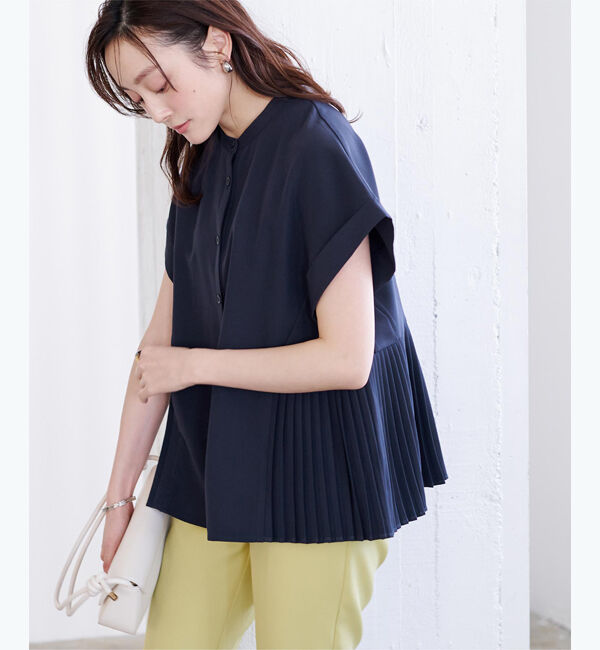 ur's「ダブルカフスヘムプリーツシャツ」|シャツ・ブラウス|