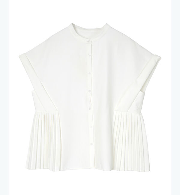 ur's「ダブルカフスヘムプリーツシャツ」|シャツ・ブラウス|