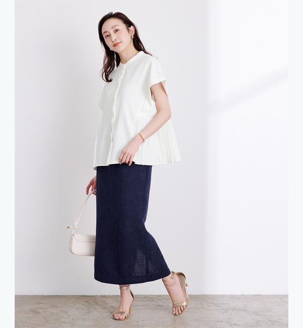 ur's「ダブルカフスヘムプリーツシャツ」|シャツ・ブラウス|