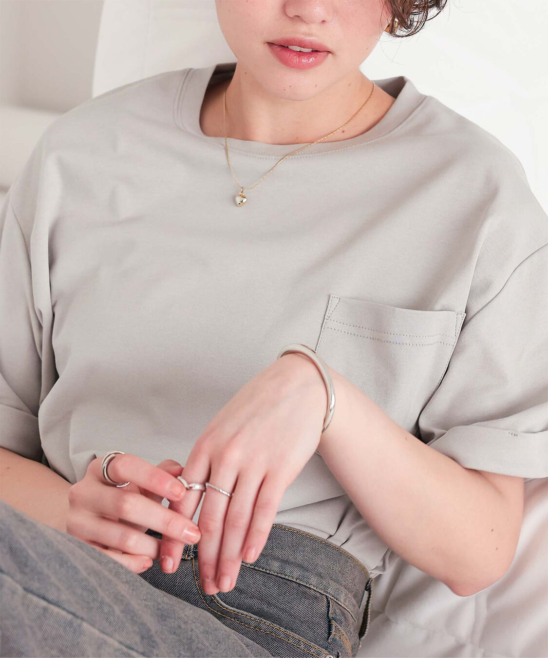 titivate「汗染み防止ポケットTシャツ」|Tシャツ・カットソー|