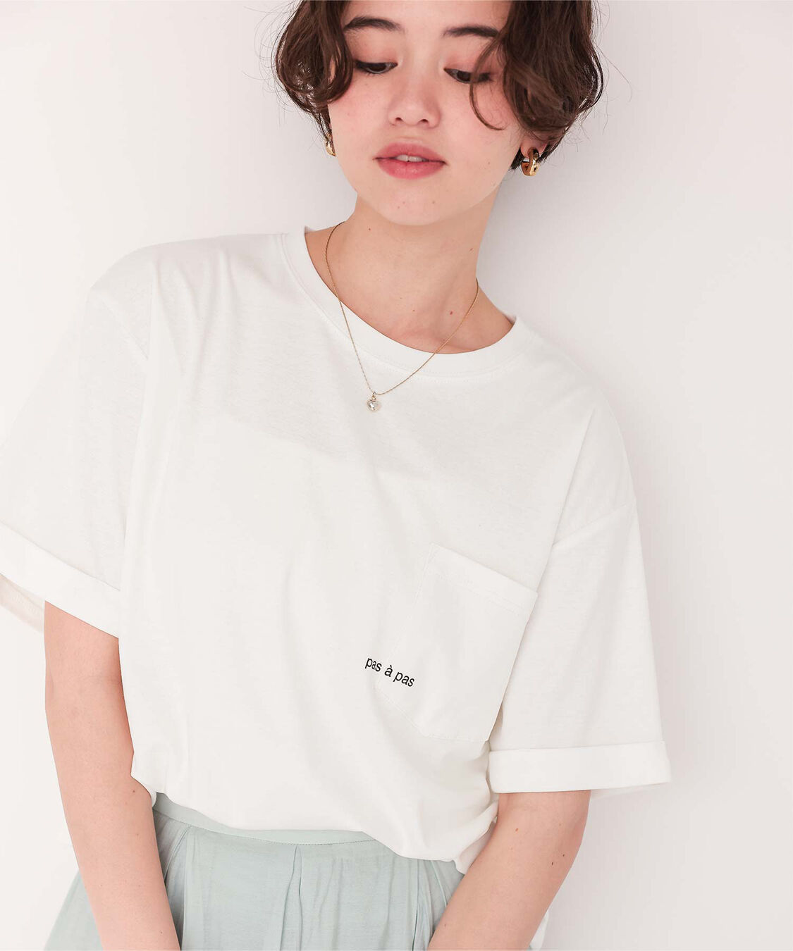 titivate「汗染み防止ポケットTシャツ」|Tシャツ・カットソー|ホワイト2