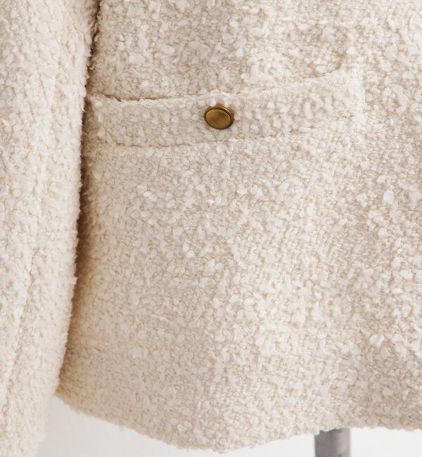  「アソートツィードノーカラージャケット」|テーラードジャケット|