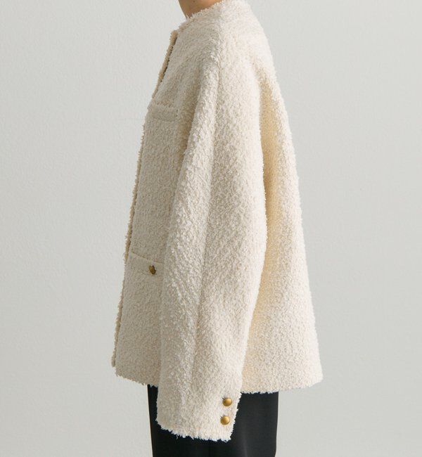  「アソートツィードノーカラージャケット」|テーラードジャケット|