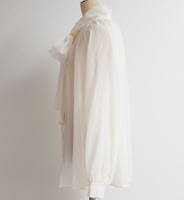  「シアーリボンタイ2WAYブラウス」|シャツ・ブラウス|