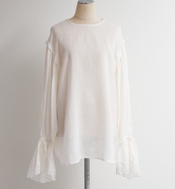  「フレアレースカフスブラウス」|プルオーバー|