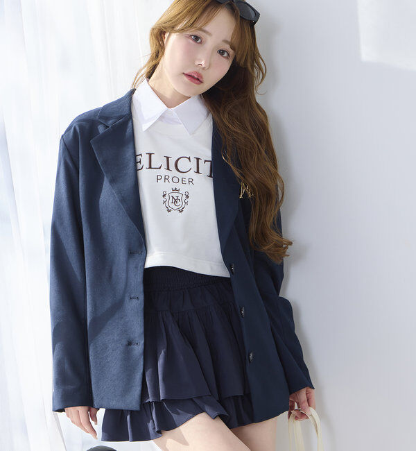  「バックレースアップテーラージャケット」|テーラードジャケット|