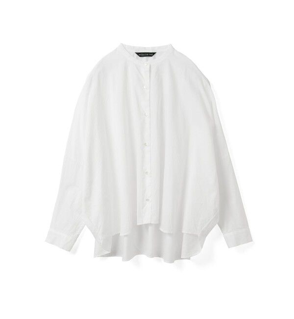 mizuiro ind「mizuiro ind バックギャザーワイドシャツ」|シャツ・ブラウス|