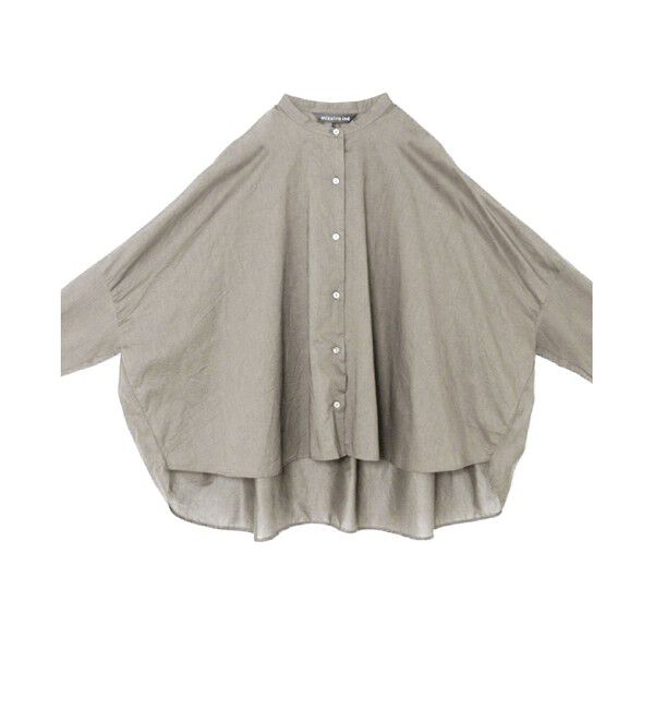 mizuiro ind「mizuiro ind バックギャザーワイドシャツ」|シャツ・ブラウス|