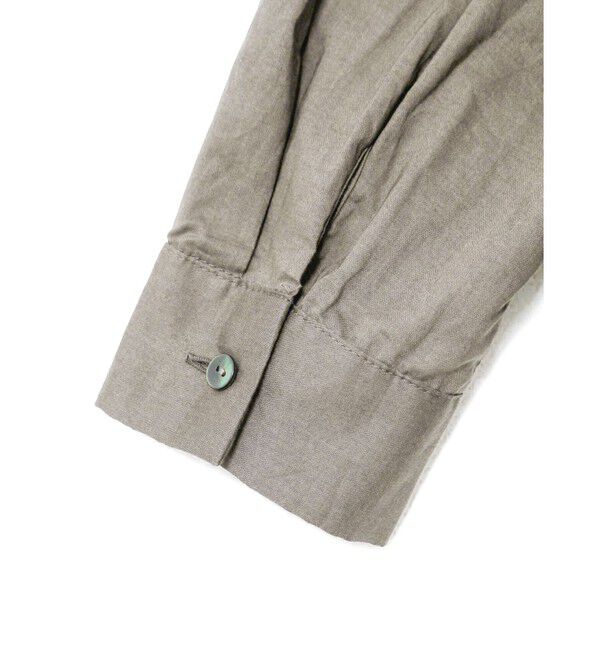 mizuiro ind「mizuiro ind バックギャザーワイドシャツ」|シャツ・ブラウス|