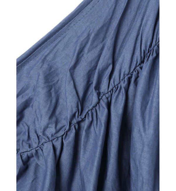 mizuiro ind「mizuiro ind バックギャザーワイドシャツ」|シャツ・ブラウス|