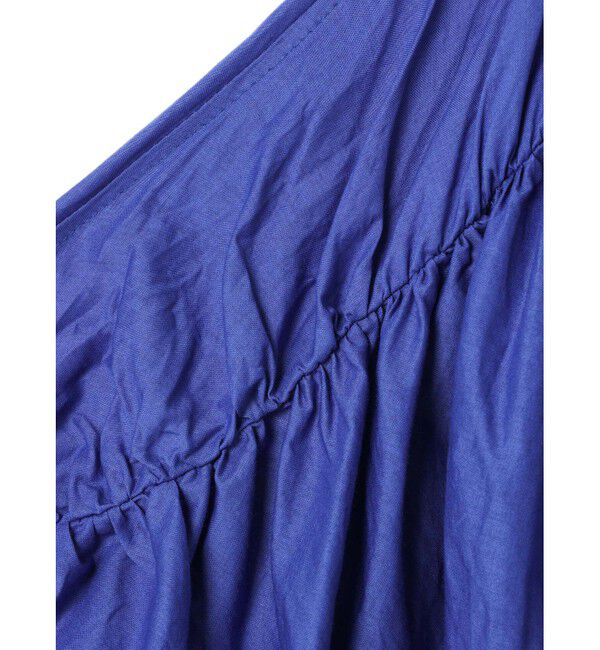 mizuiro ind「mizuiro ind バックギャザーワイドシャツ」|シャツ・ブラウス|