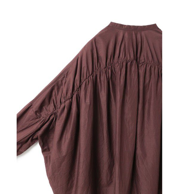 mizuiro ind「mizuiro ind バックギャザーワイドシャツ」|シャツ・ブラウス|