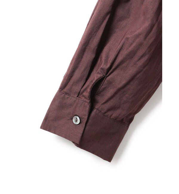 mizuiro ind「mizuiro ind バックギャザーワイドシャツ」|シャツ・ブラウス|