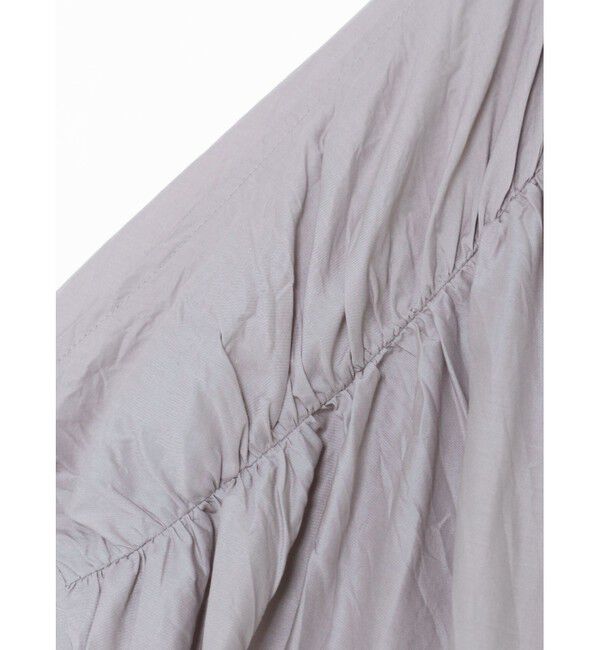 mizuiro ind「mizuiro ind バックギャザーワイドシャツ」|シャツ・ブラウス|