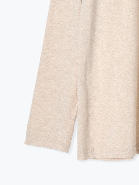 Samansa Mos2「【保湿加工】襟レースギャザーカットソー」|Tシャツ・カットソー|