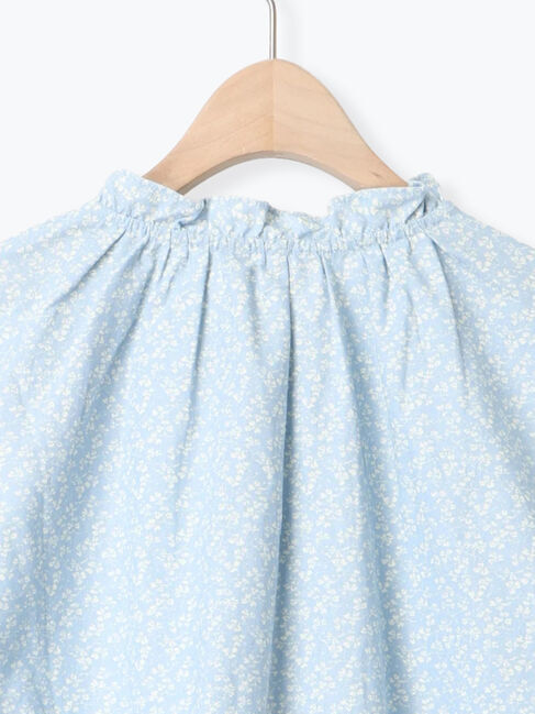 Samansa Mos2「花柄フリルカラーブラウス」|シャツ・ブラウス|