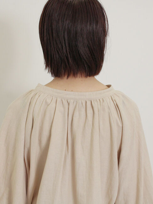 Samansa Mos2「袖口レーススキッパーチュニックブラウス」|シャツ・ブラウス|