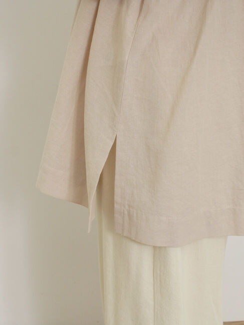 Samansa Mos2「袖口レーススキッパーチュニックブラウス」|シャツ・ブラウス|