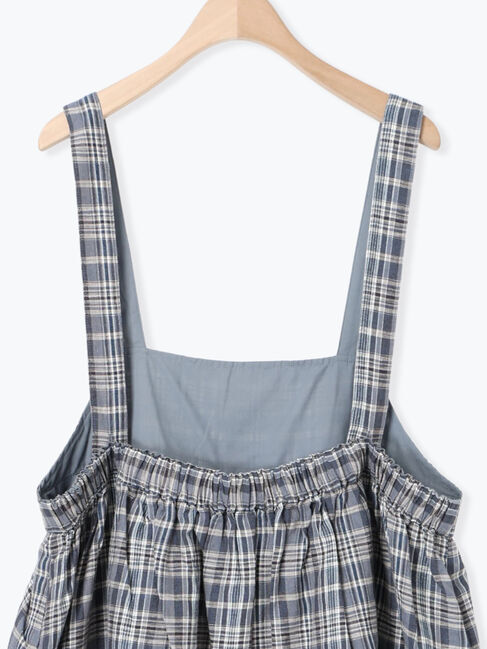 Samansa Mos2「【Cross&times;Linen】ジャンスカ」|ワンピース|