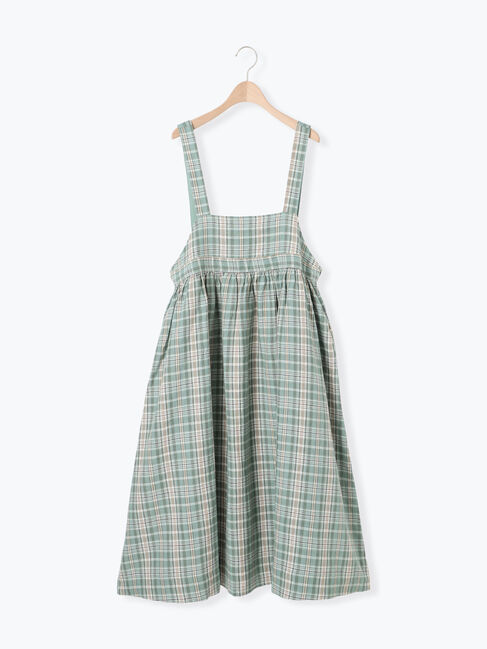 Samansa Mos2「【Cross&times;Linen】ジャンスカ」|ワンピース|