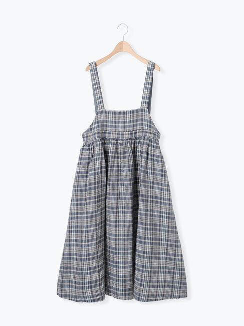 Samansa Mos2「【Cross&times;Linen】ジャンスカ」|ワンピース|