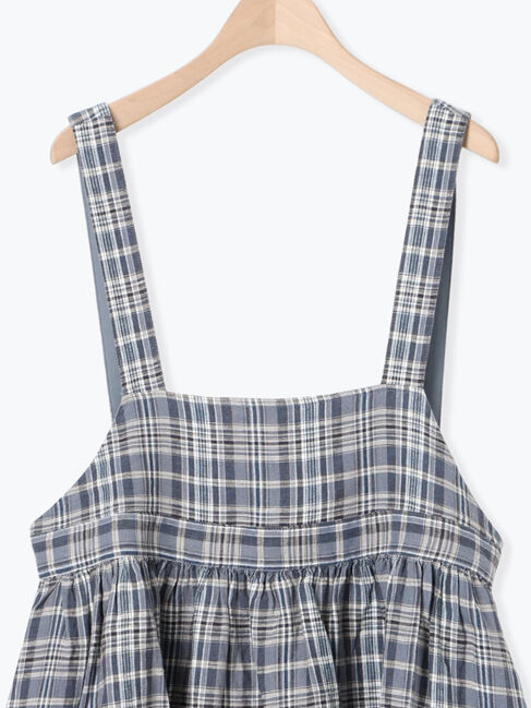 Samansa Mos2「【Cross&times;Linen】ジャンスカ」|ワンピース|