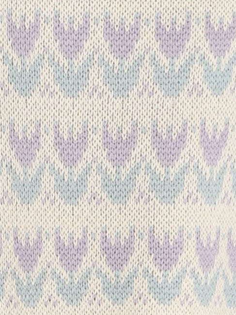 Samansa Mos2 Lagom「【マシンウォッシャブル】花柄ジャカードニット」|ニット・セーター|