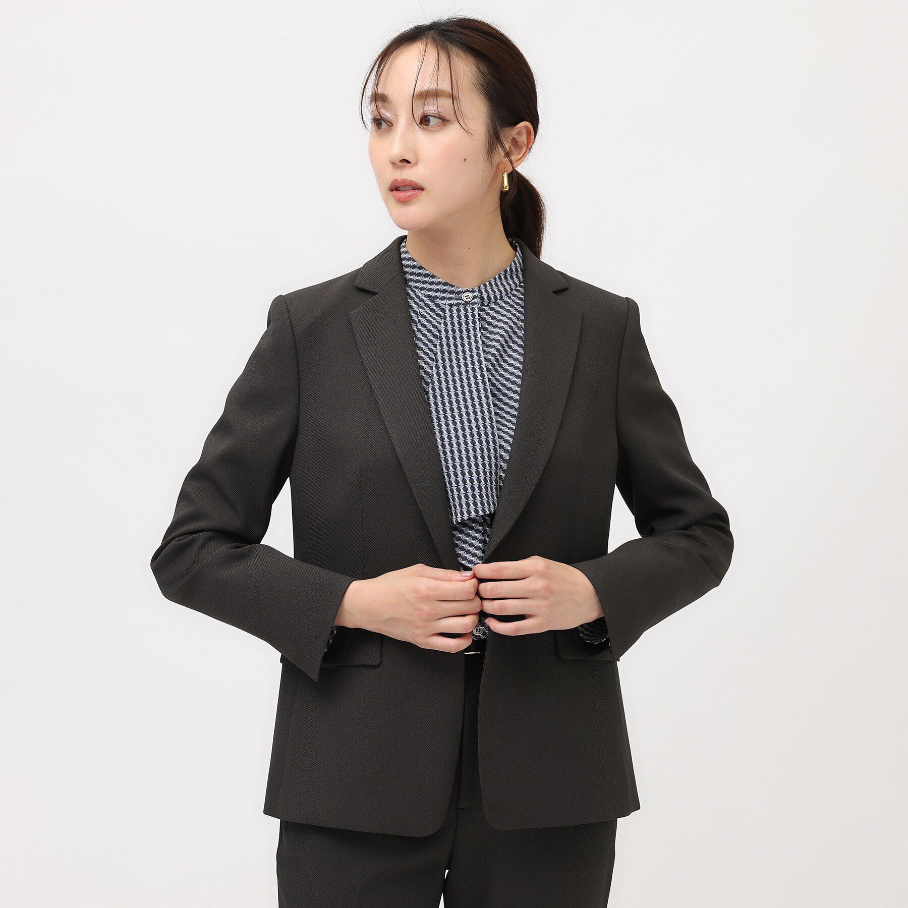 UNTITLED「【通勤スーツ／入卒/セレモニー】ウーステッドカルゼ テーラードジャケット」|テーラードジャケット|