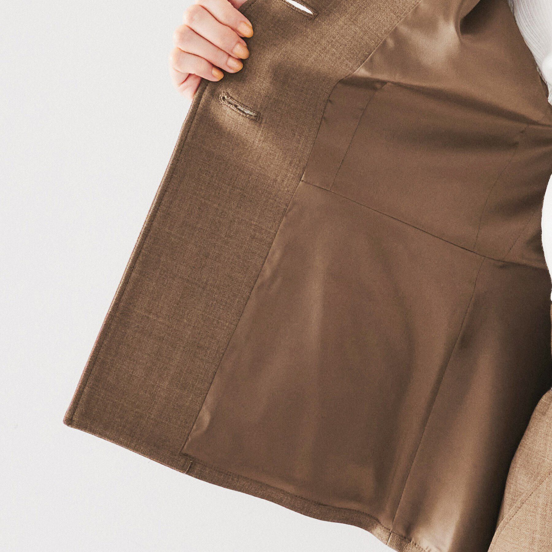 UNTITLED「【セットアップ可能/ジレとしてもオススメ！】ストレッチペプラムトップス」|シャツ・ブラウス|