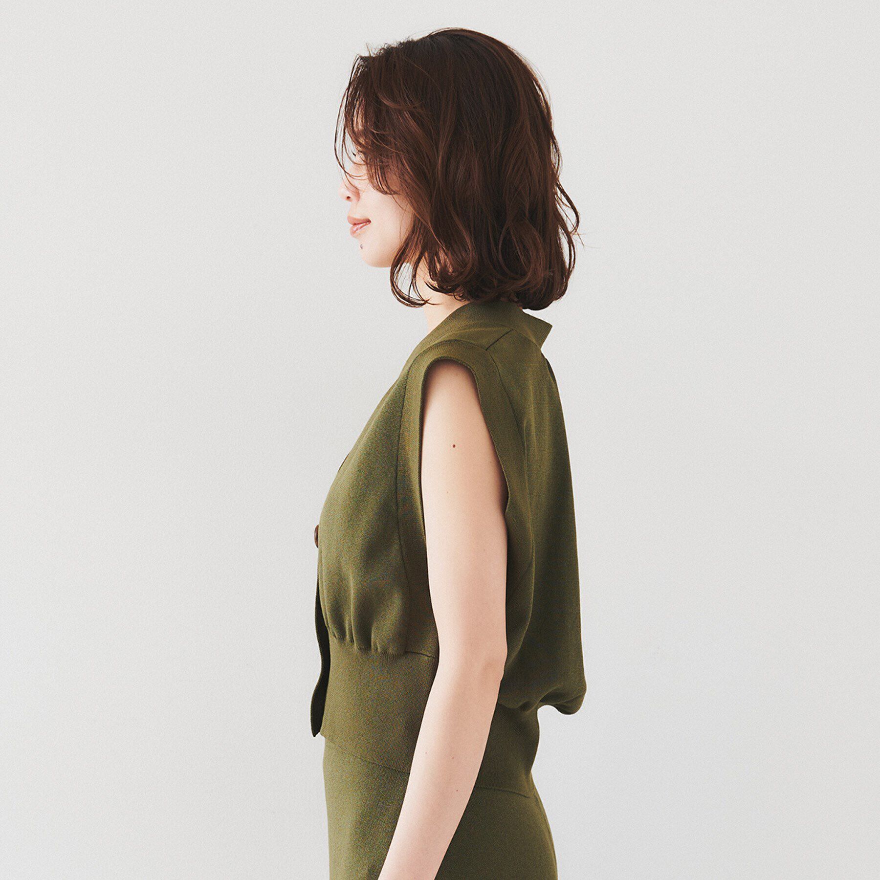 UNTITLED「【セットアップ可能】コンパクトニットベスト」|ニット・セーター|