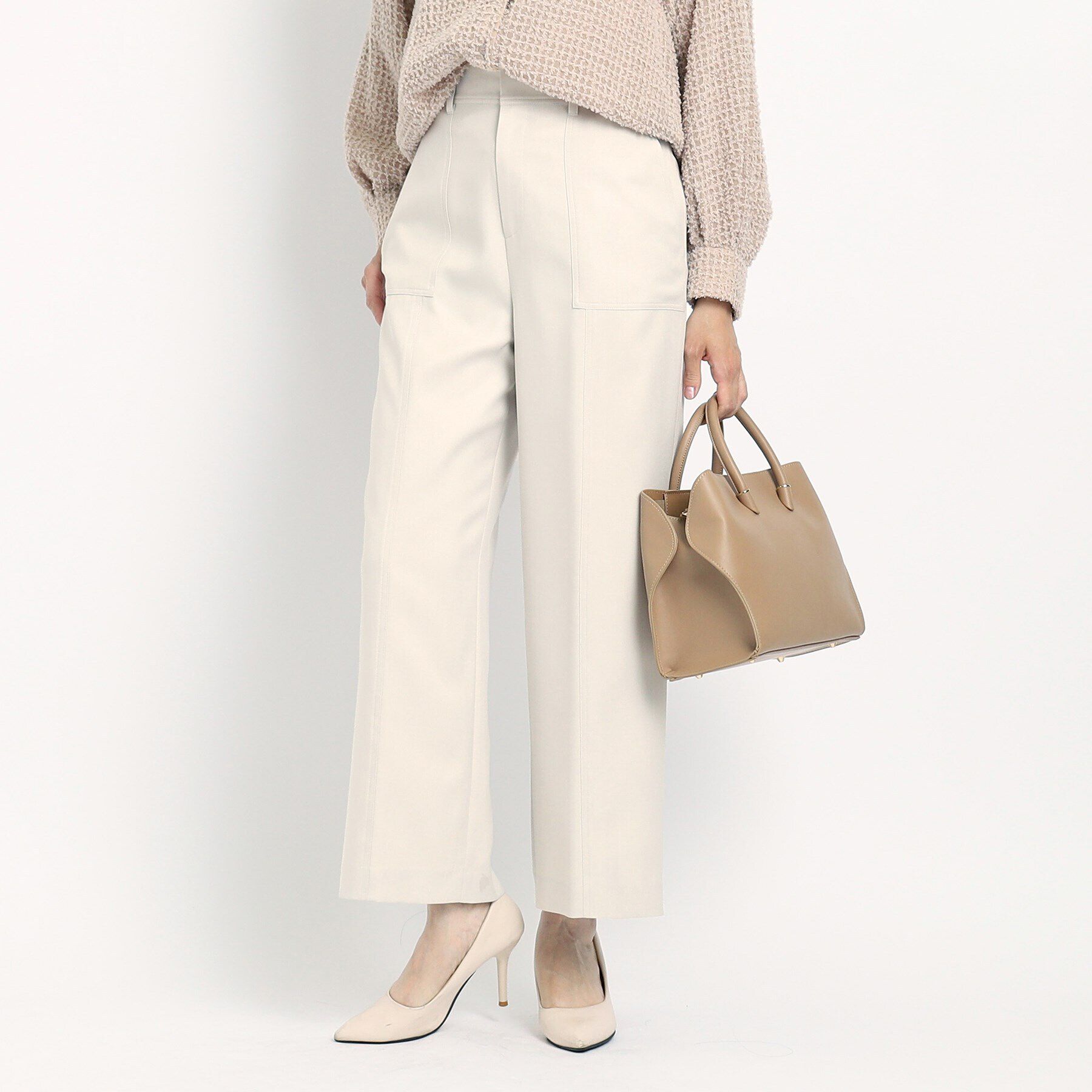 COUP DE CHANCE「【洗える／ストレートワイドのシルエット】カジュアルすぎない！キレイめカーゴ風パンツ」|その他|