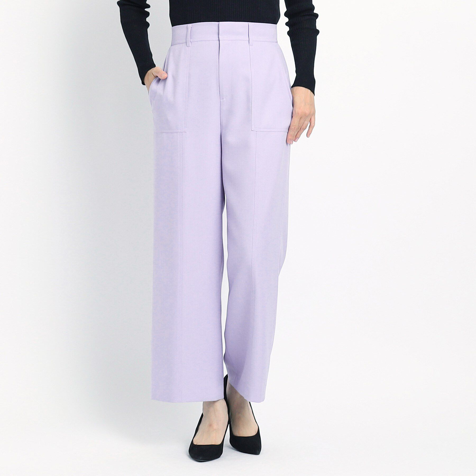 COUP DE CHANCE「【洗える／ストレートワイドのシルエット】カジュアルすぎない！キレイめカーゴ風パンツ」|その他|