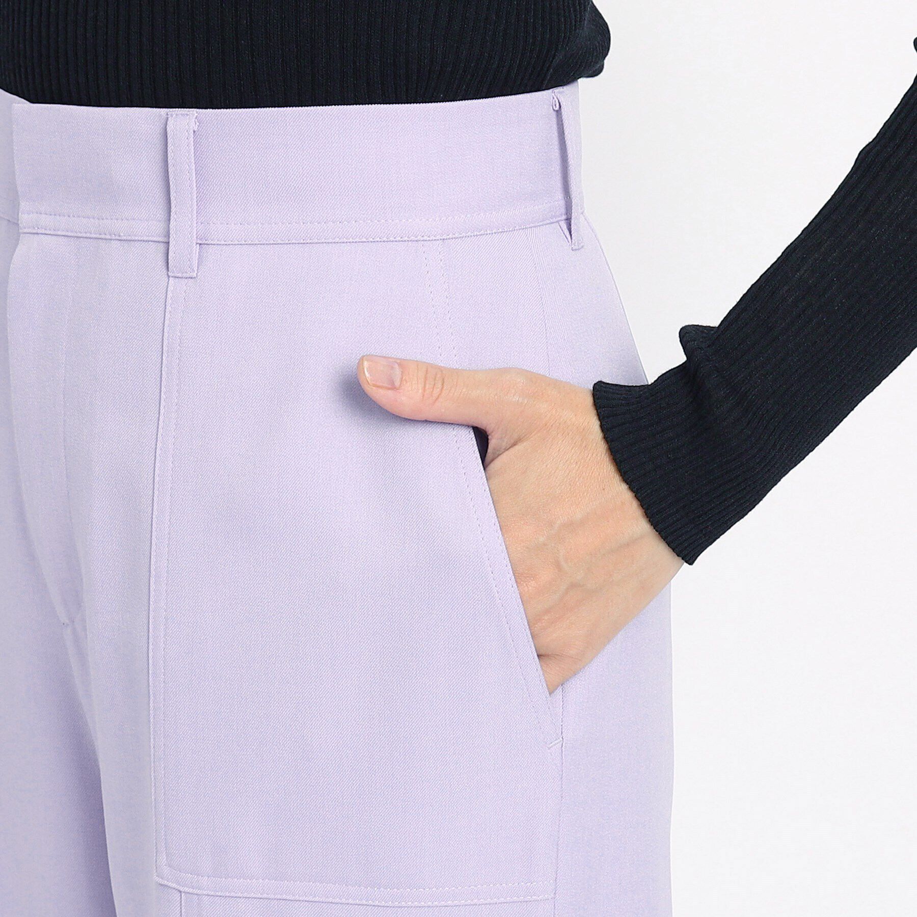 COUP DE CHANCE「【洗える／ストレートワイドのシルエット】カジュアルすぎない！キレイめカーゴ風パンツ」|その他|