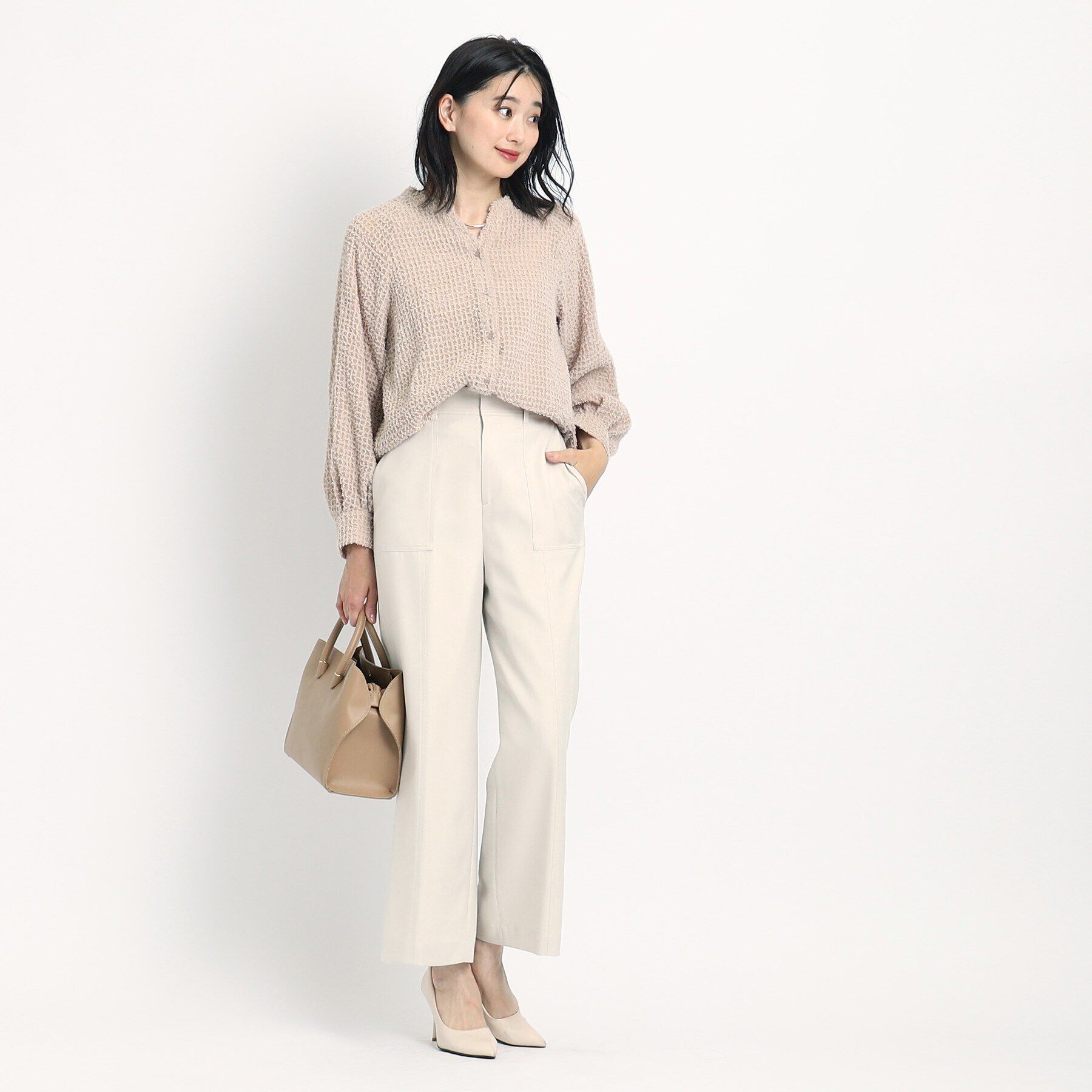 COUP DE CHANCE「【洗える／ストレートワイドのシルエット】カジュアルすぎない！キレイめカーゴ風パンツ」|その他|