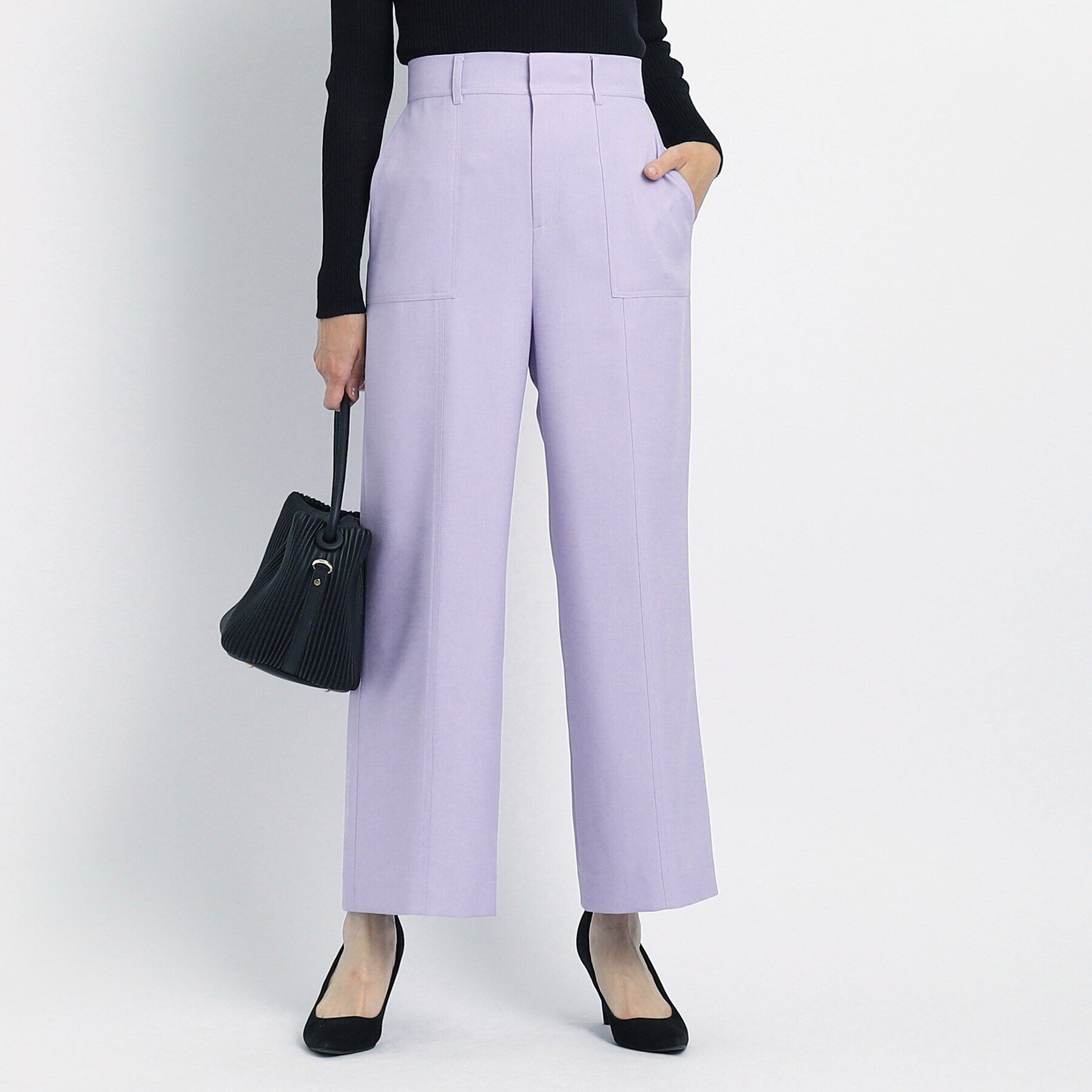 COUP DE CHANCE「【洗える／ストレートワイドのシルエット】カジュアルすぎない！キレイめカーゴ風パンツ」|その他|