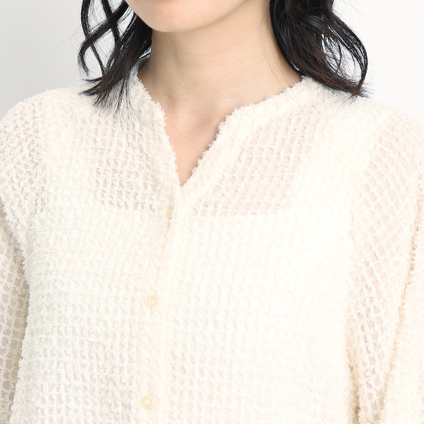 COUP DE CHANCE「【洗える】フェザーシフォンのブラウス」|シャツ・ブラウス|