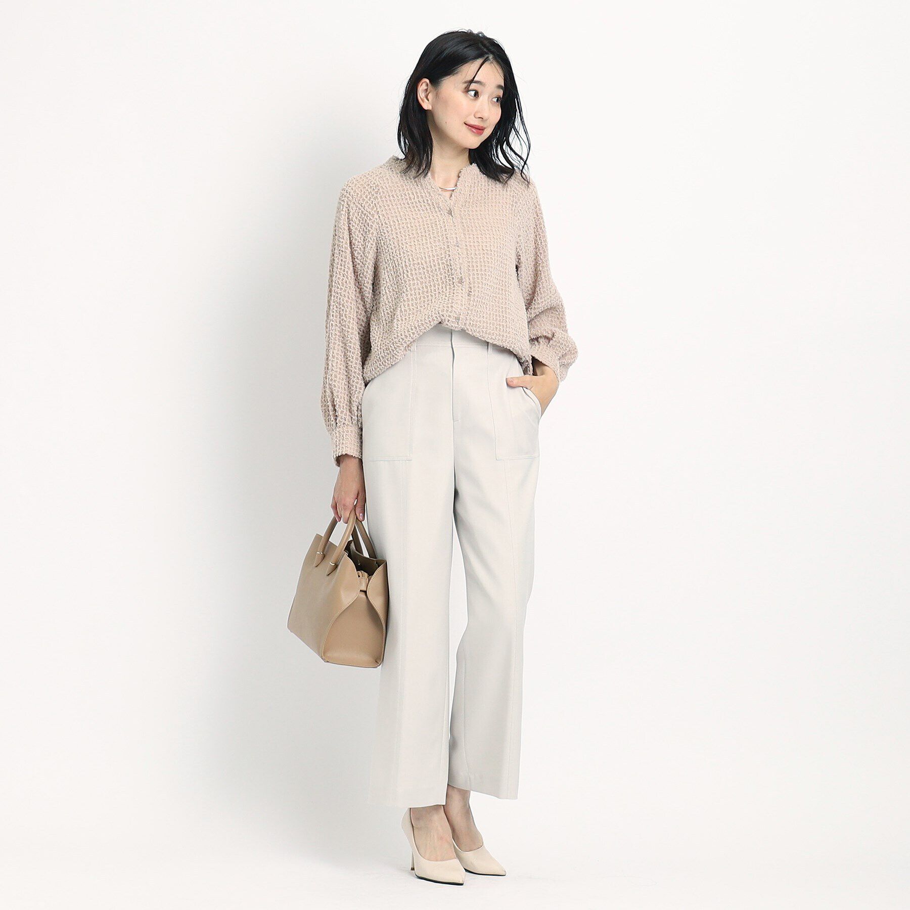 COUP DE CHANCE「【洗える】フェザーシフォンのブラウス」|シャツ・ブラウス|