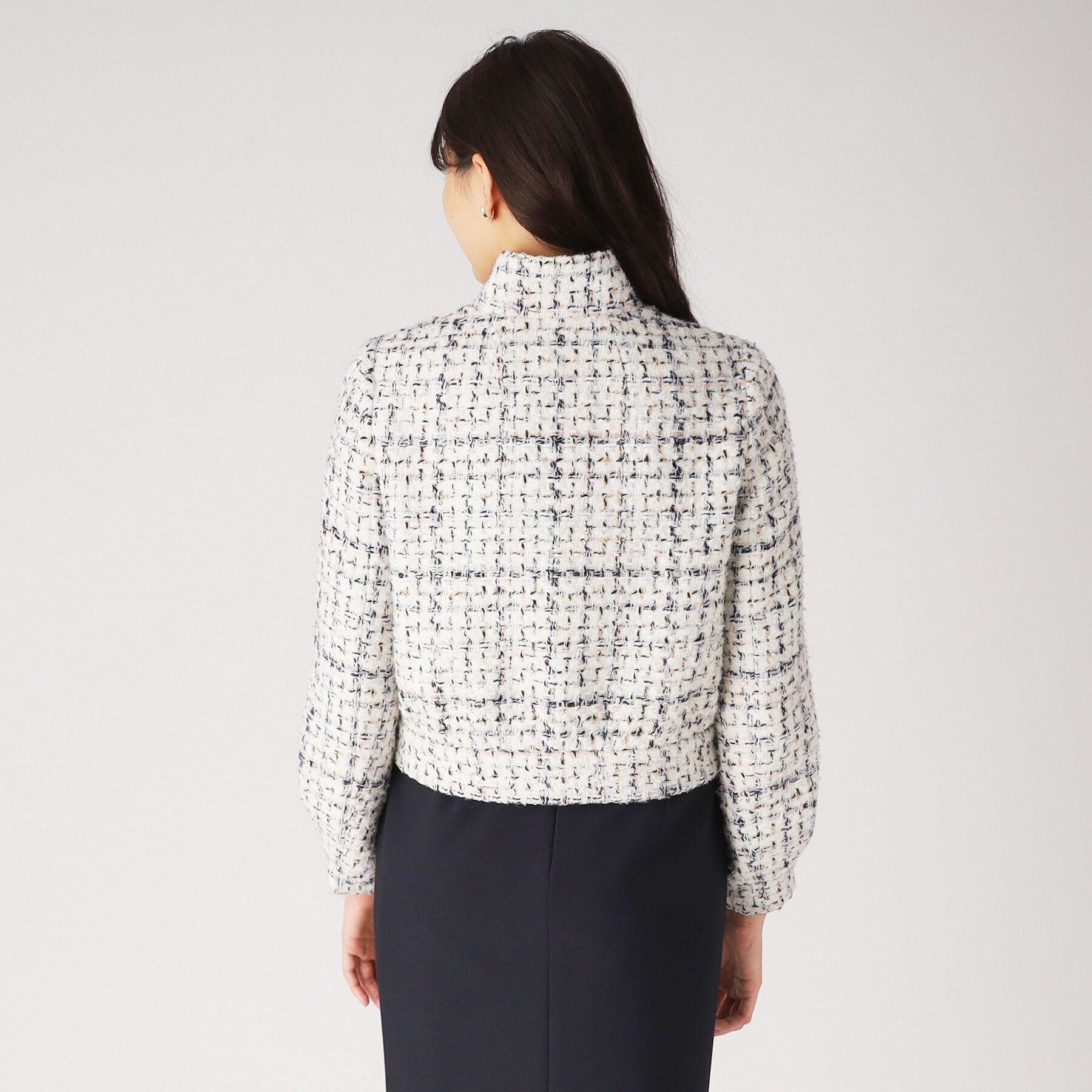 COUP DE CHANCE「華やかなツイードブルゾン」|ブルゾン・スタジャン|