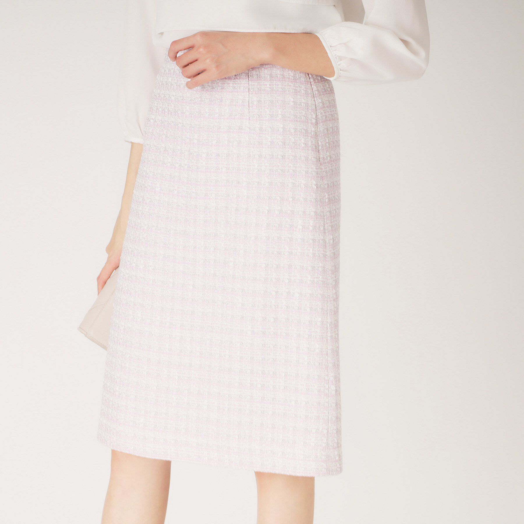 COUP DE CHANCE「【日本製】ファンシーツィードのセミAラインスカート」|スカート|