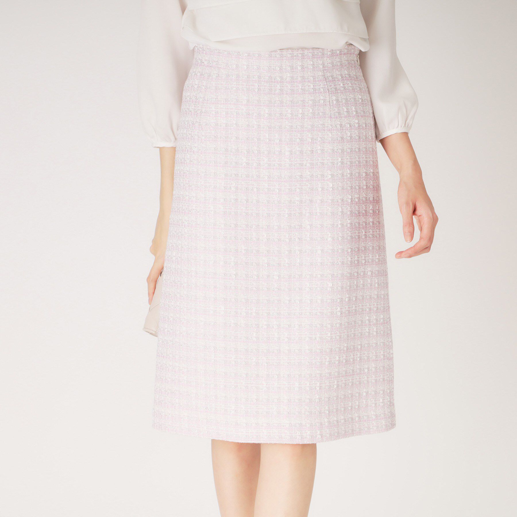 COUP DE CHANCE「【日本製】ファンシーツィードのセミAラインスカート」|スカート|