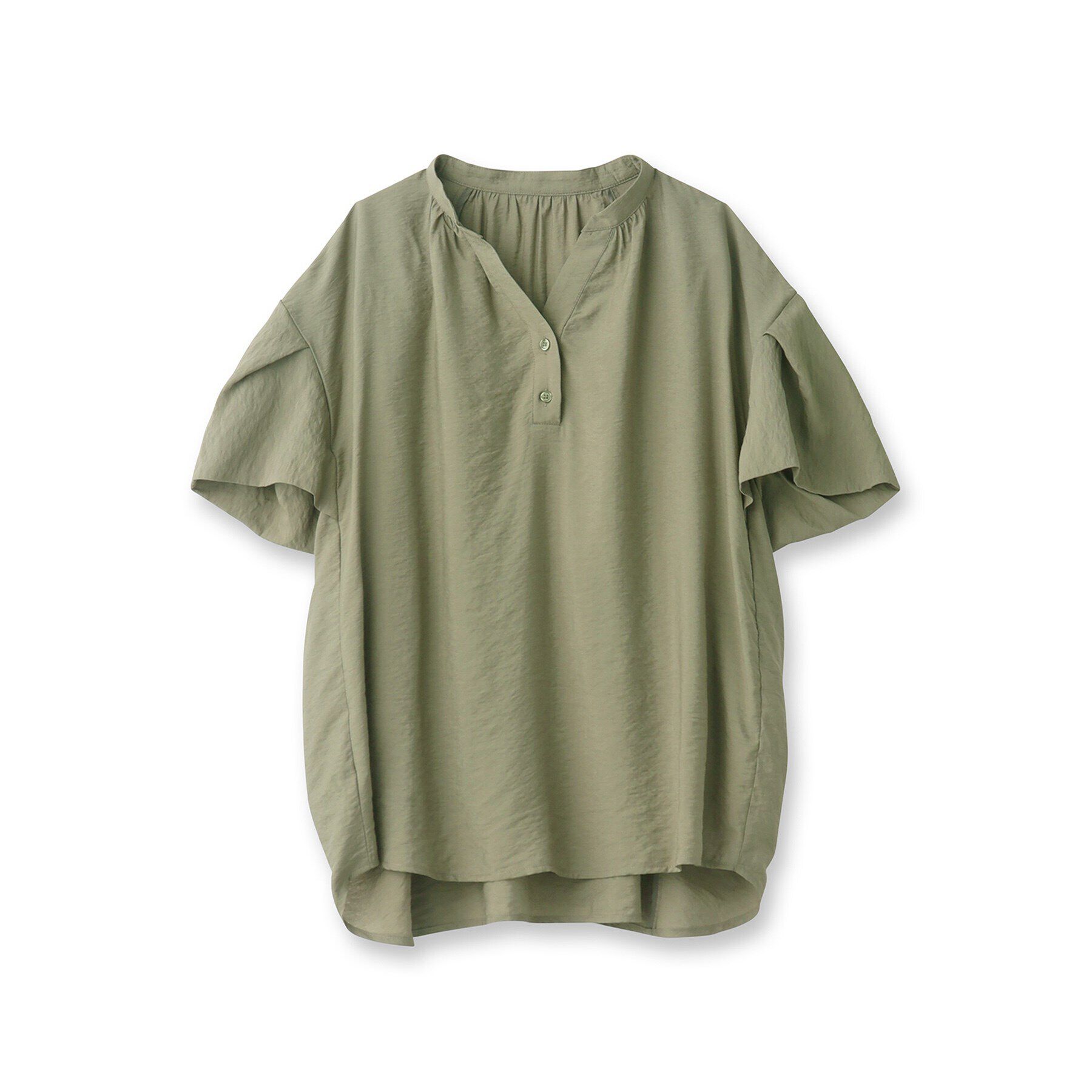 Reflect「【SALE／E‐QUALITY／手洗い可】涼しげ袖ディティールブラウス」|シャツ・ブラウス|