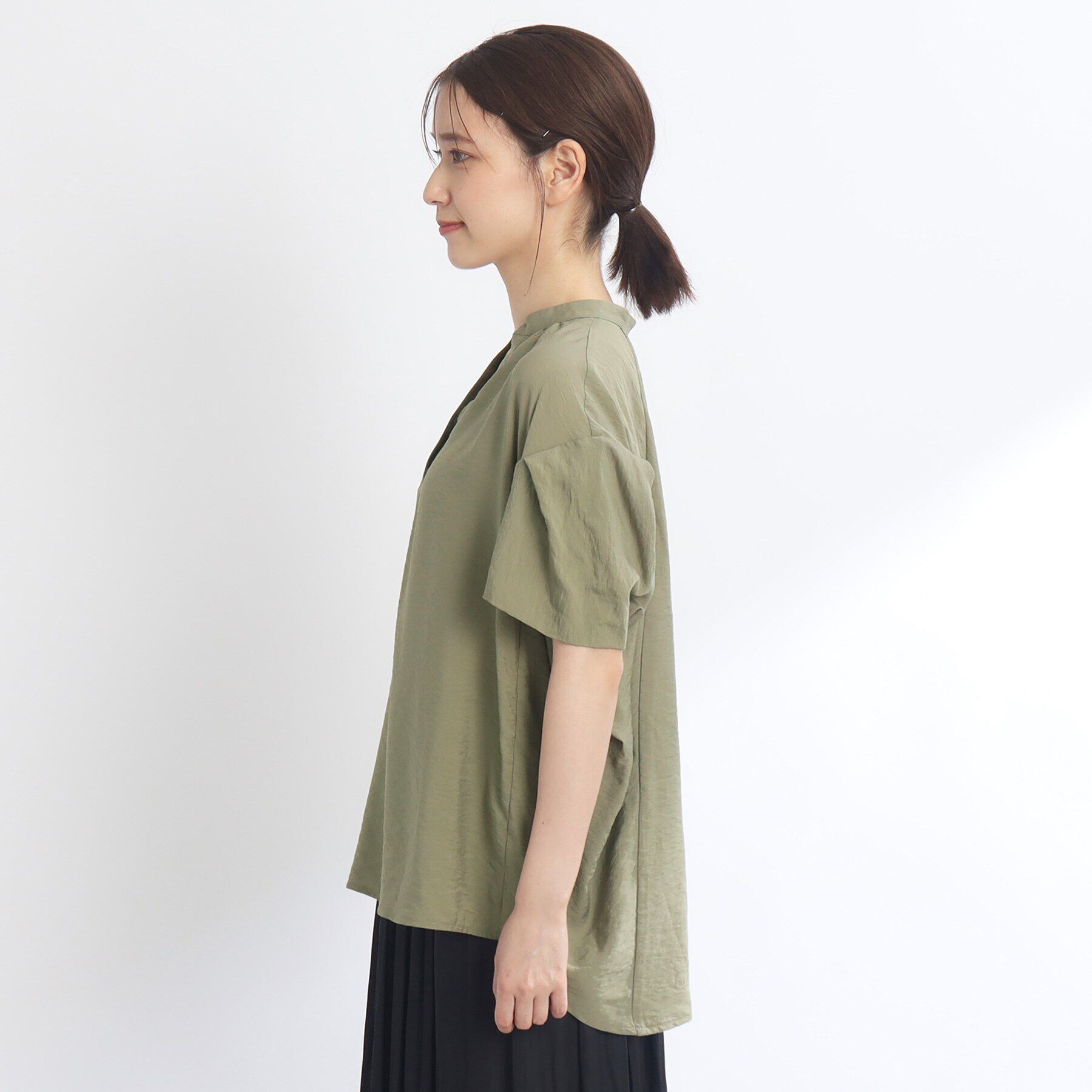 Reflect「【SALE／E‐QUALITY／手洗い可】涼しげ袖ディティールブラウス」|シャツ・ブラウス|