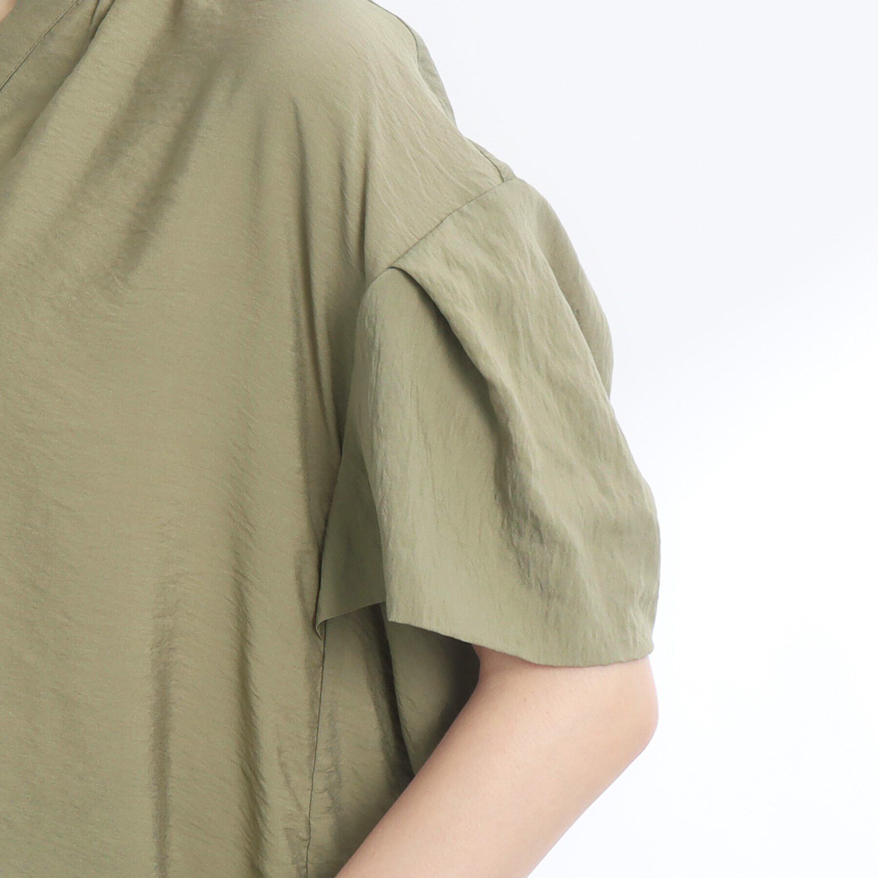 Reflect「【SALE／E‐QUALITY／手洗い可】涼しげ袖ディティールブラウス」|シャツ・ブラウス|