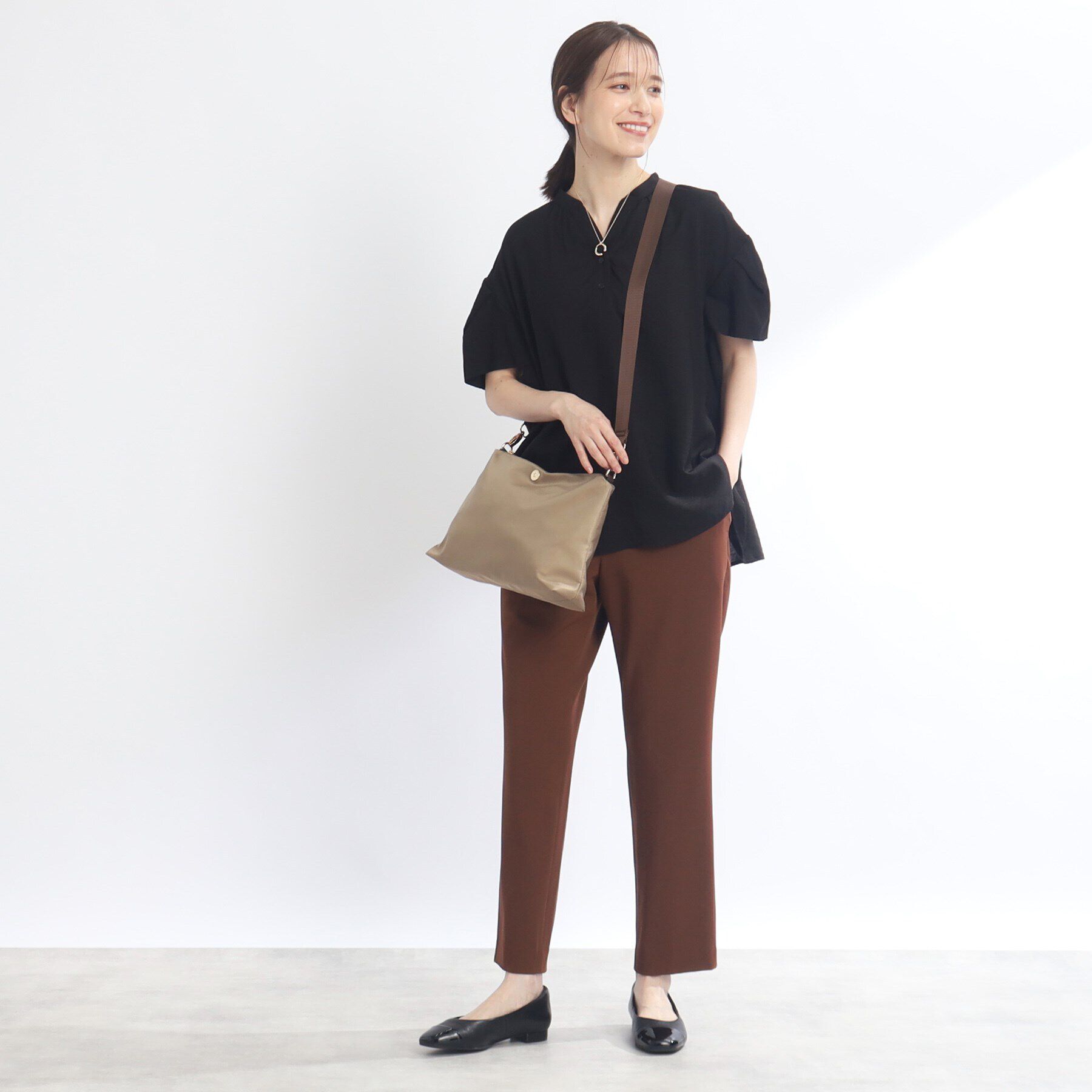 Reflect「【SALE／E‐QUALITY／手洗い可】涼しげ袖ディティールブラウス」|シャツ・ブラウス|