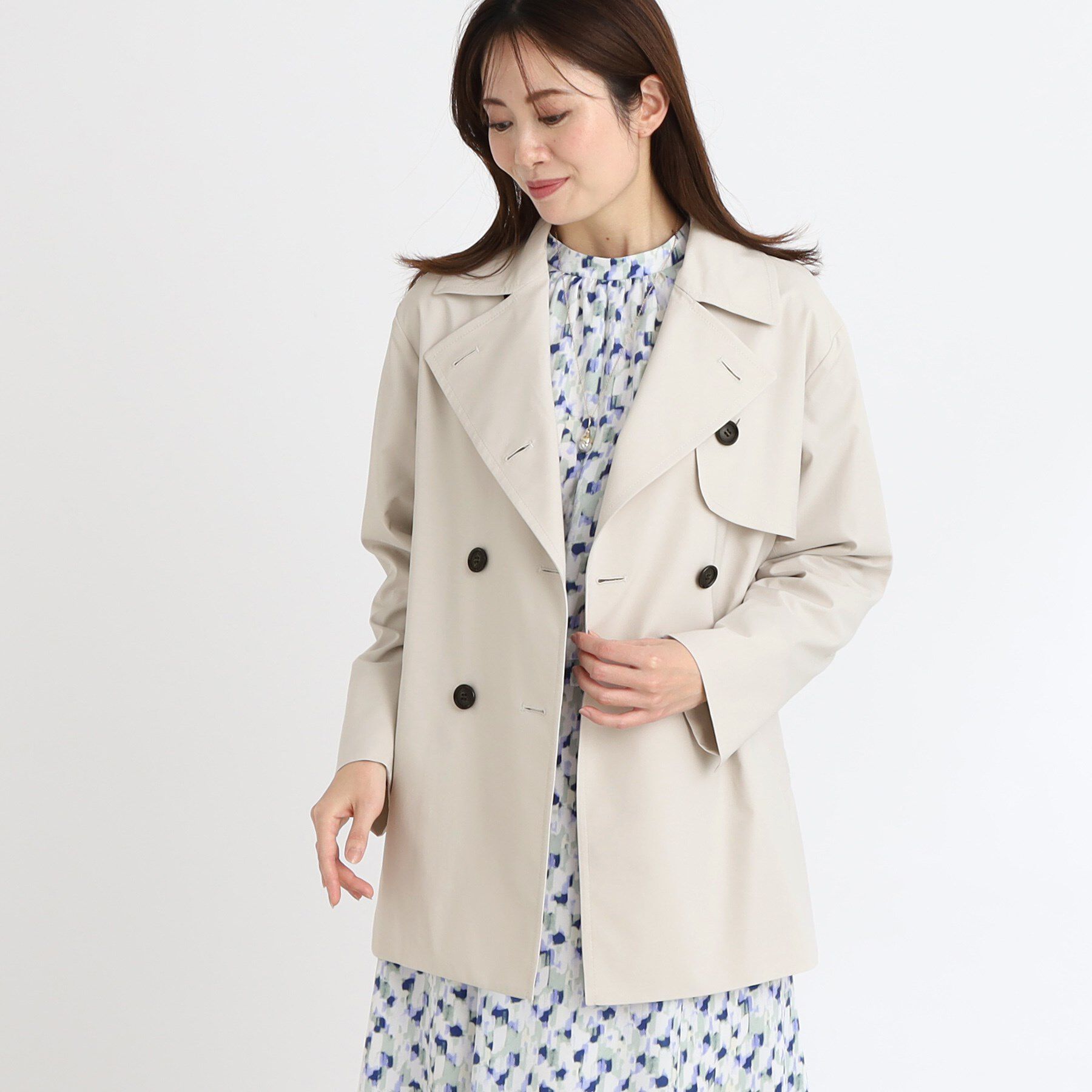 Reflect「【手洗い可／撥水】ライティミドル丈コート」|トレンチコート|